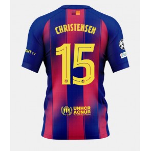 Lacne Muži Futbalové dres Barcelona Andreas Christensen #15 2025-26 Krátky Rukáv - Domáci